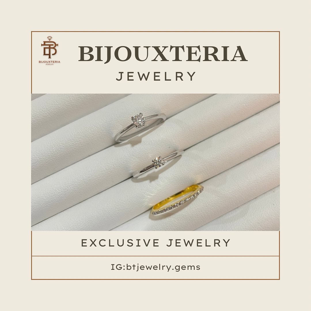 Classic Minimalist Solitaire & Wedding Band Ring Set Available Individually