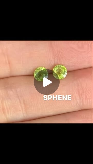 Natural Sphene Solitaire Ring