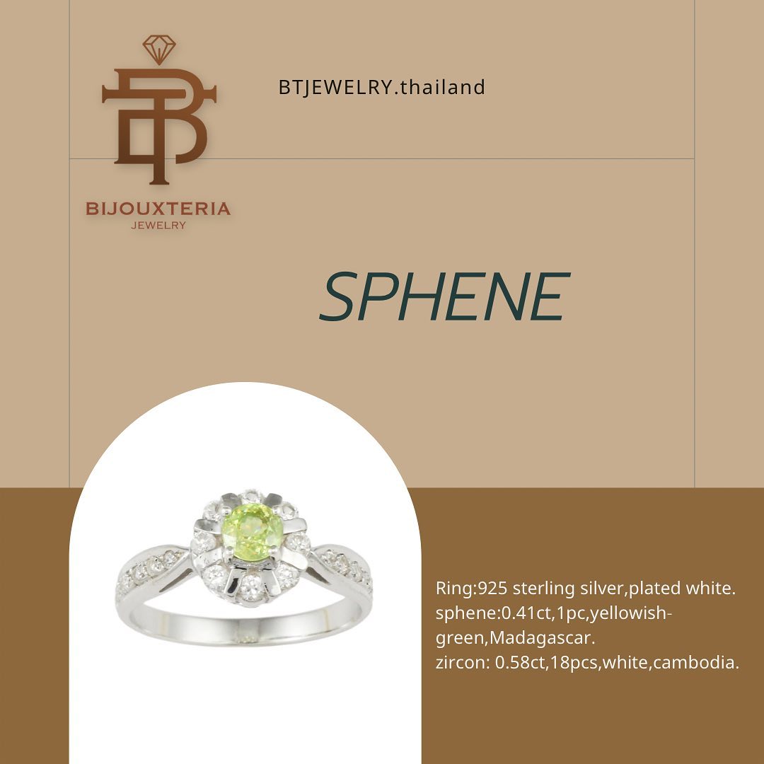 Elegant Green Sphene Solitaire Halo Ring with Twist Accent Shoulders - 925 Sterling Silver