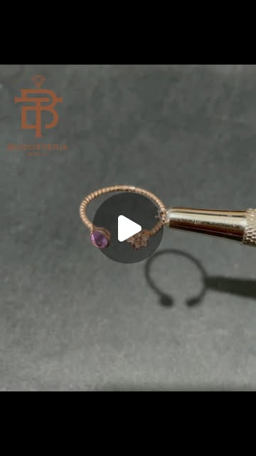 Natural Pink Sapphire & Star White Zircon Open Ring - Elegant Rose Gold Twisted Band
