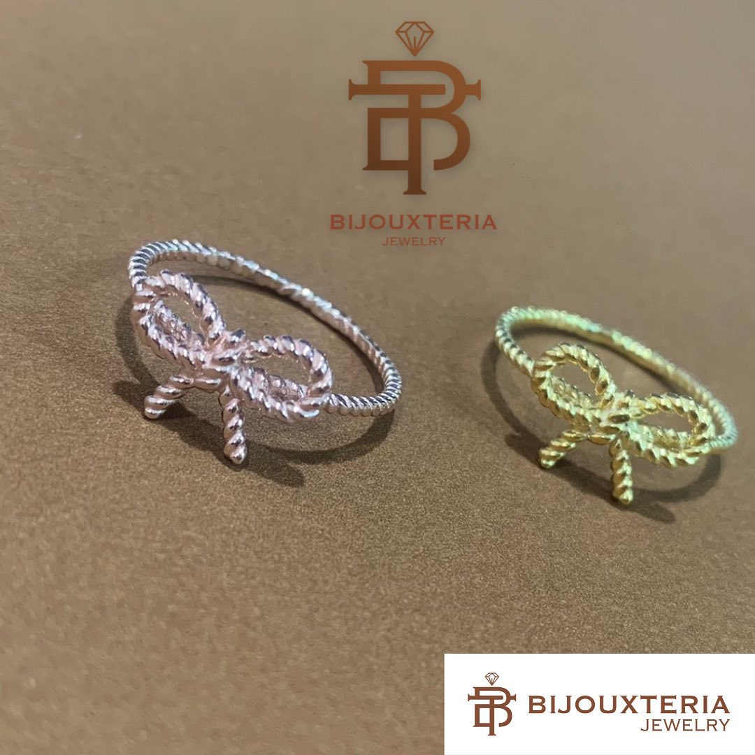 Twisted Rope Bow Knot Ring