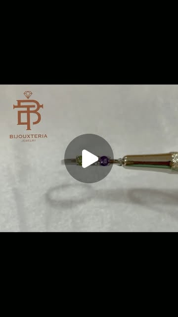Natural Amethyst, White Zircon & Peridot Three-Stone Ring - 925 Silver White Gold Plated Band