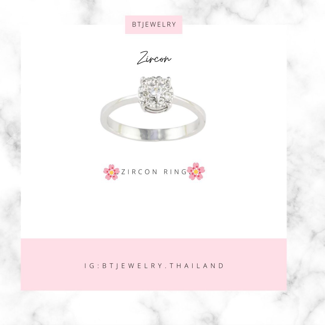 White Gemstone Illusion Cluster Solitaire Ring Custom-made